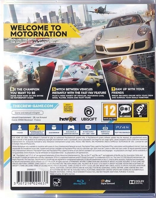 The Crew 2 - PS4 (A Grade) (Genbrug)